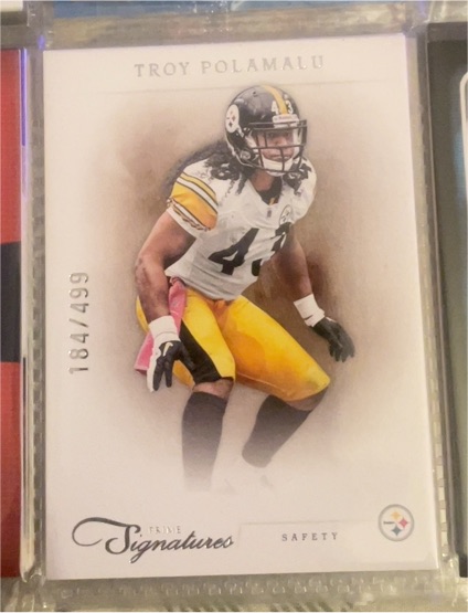 2011 Panini Prime Signatures #184 Troy Polamalu — front