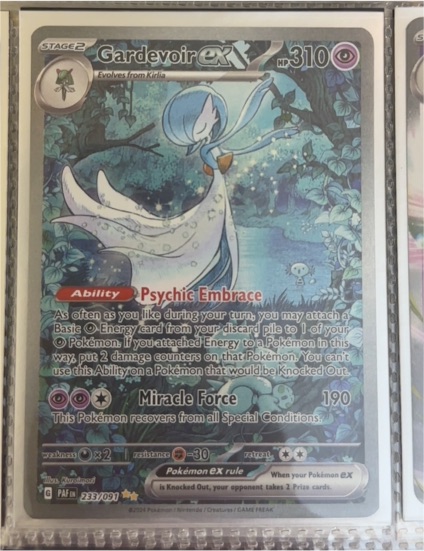 2024 Pokemon Paldean Fates #233/091 Gardevoir ex — front