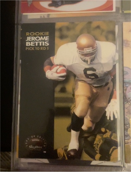 1993 Skybox Premium #62 Jerome Bettis Rookie Card — front