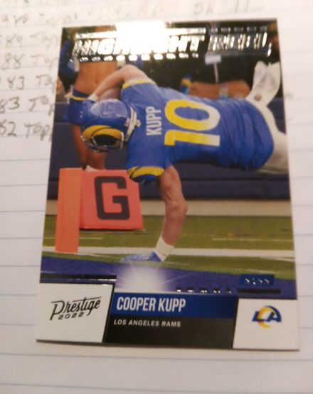 2022 Panini Prestige Highlight Reel #HR-2 Cooper Kupp — front