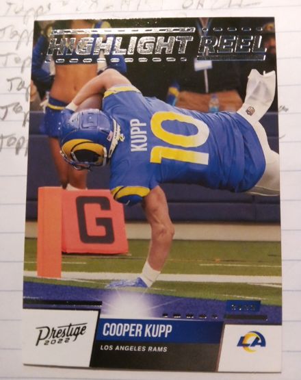 2022 Panini Prestige #HR-2 Cooper Kupp Highlight Reel — front