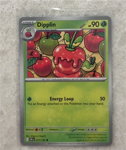 2025 Pokémon Scarlet & Violet Destined Rivals #017 Dipplin — front