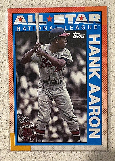 2025 Topps Series 2 #90AS-14 Hank Aaron 1990 Topps Baseball 35th Anniversary All-Stars — front
