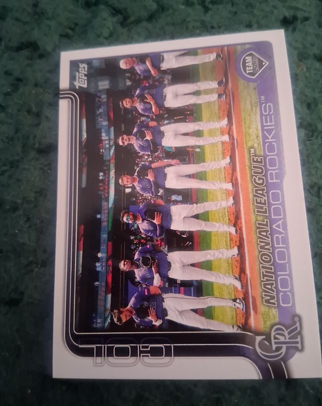 2025 Topps Series 2 #486 Colorado Rockies Team Card — front