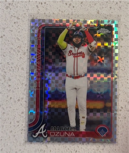2025 Topps Chrome #250 Marcell Ozuna — front