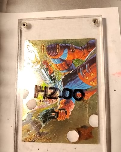1995 Fleer Ultra X-Men Hunters & Stalkers #6 Sabretooth Gold — front