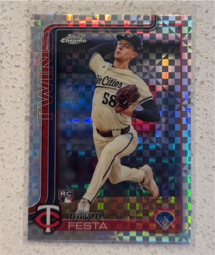 2025 Topps Chrome #156 David Festa — front