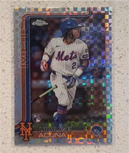 2025 Topps Chrome #56 Luisangel Acuna — front