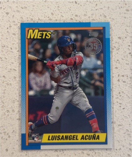 2025 Topps Series 2 1990 Topps #90B2-22 Luisangel Acuña — front