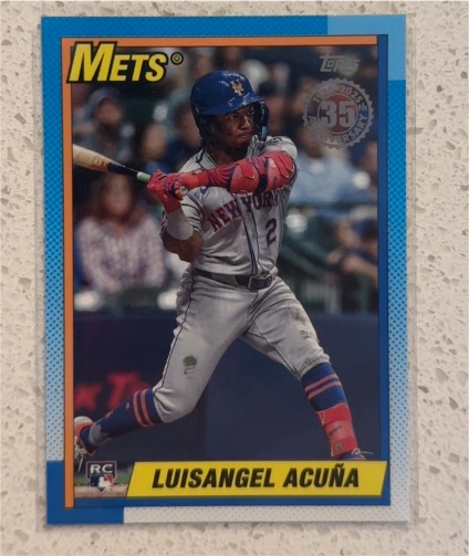 2025 Topps Series 2 1990 Topps #90B2-22 Luisangel Acuña — front