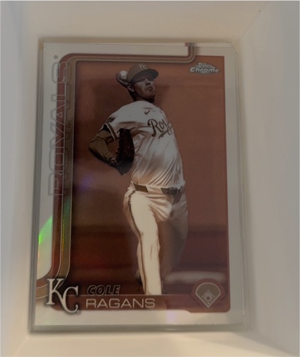 2025 Topps Chrome #151 Cole Ragans Sepia Refractor — front