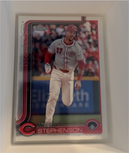 2025 Topps Chrome #112 Tyler Stephenson — front