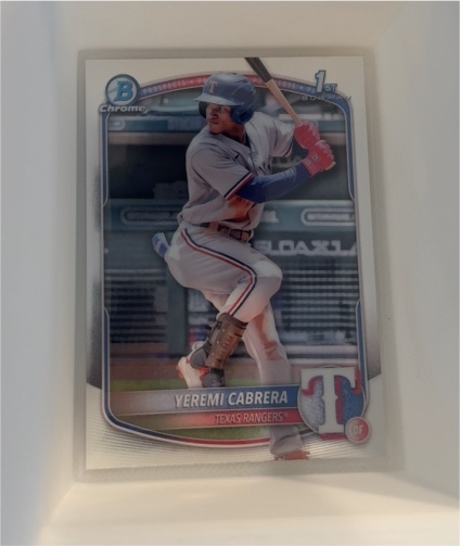 2025 Bowman Chrome Prospects #BCP-146 Yeremi Cabrera — front