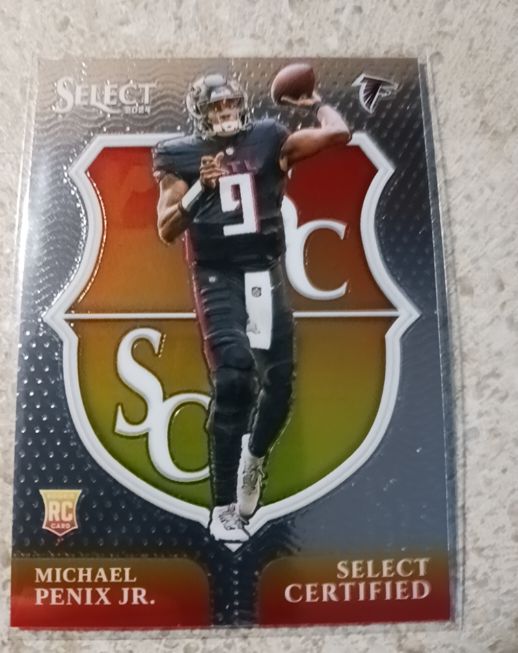 2024 Panini Select #9 Michael Penix Jr. Select Certified Rookies — front