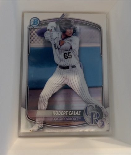 2025 Bowman Chrome Prospects #BCP-40 Robert Calaz — front