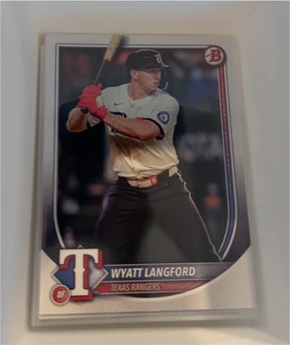 2025 Bowman #33 Wyatt Langford — front