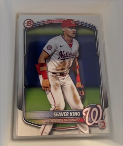 2025 Bowman Prospects #BP-93 Seaver King — front