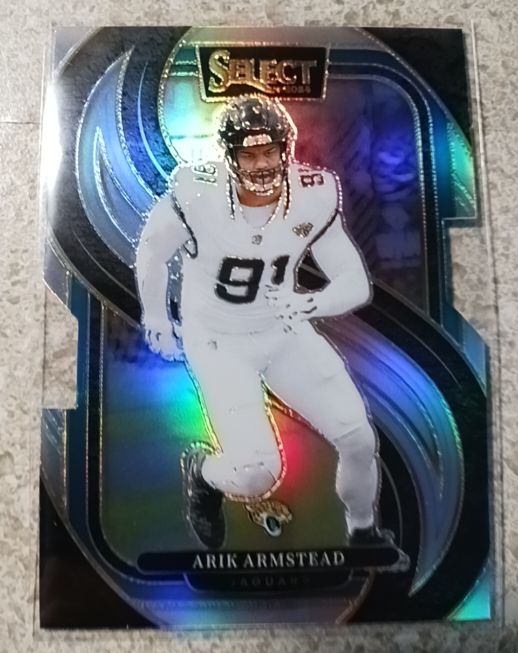 2024 Panini Select Premier Level Silver Die-Cut #S Arik Armstead — front