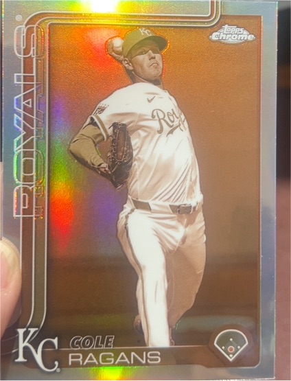 2025 Topps Chrome #151 Cole Ragans Sepia — front