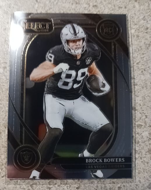2024 Panini Select Club Level #222 Brock Bowers Rookie Las Vegas Raiders — front