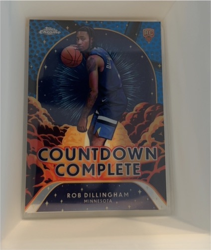 2024-25 Topps Chrome #CC-16 Rob Dillingham Countdown Complete — front