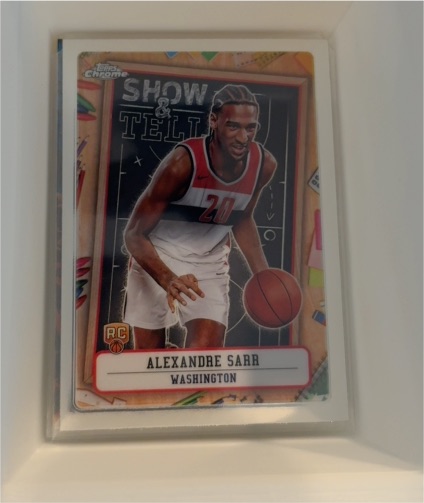 2024-25 Topps Chrome Show & Tell #ST-12 Alexandre Sarr Rookie — front