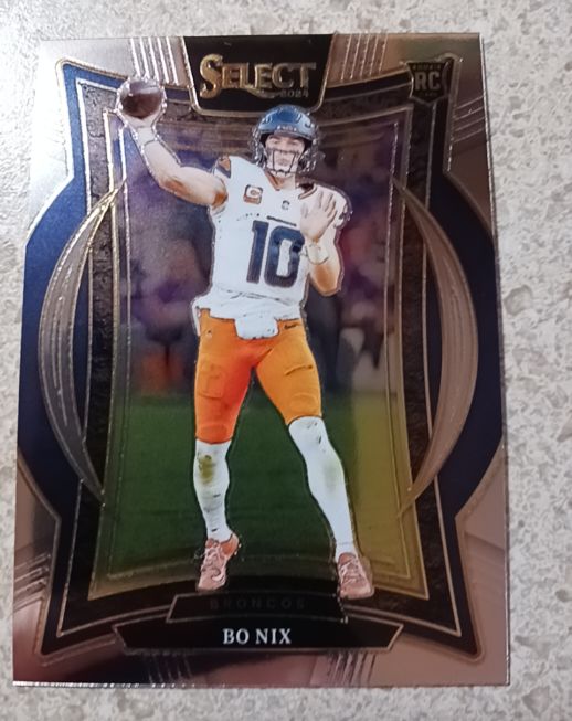2024 Panini Select #30 Bo Nix Rookie Concourse Level Denver Broncos — front