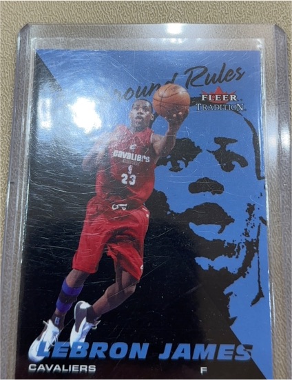 2003 Fleer Tradition Playground Rules #1 LeBron James Rookie — front