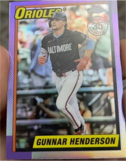 2025 Topps Chrome 1990 Topps #90CB-3 Gunnar Henderson — front