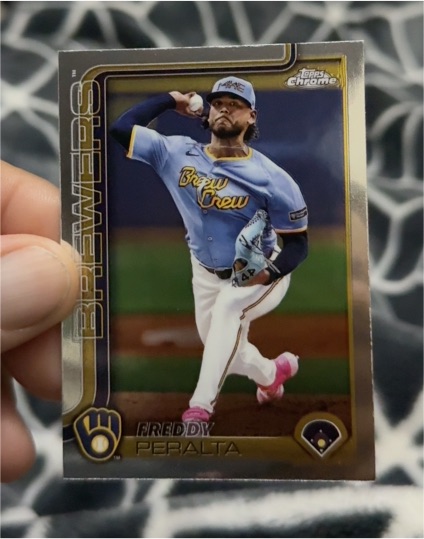 2025 Topps Chrome #95 Freddy Peralta — front