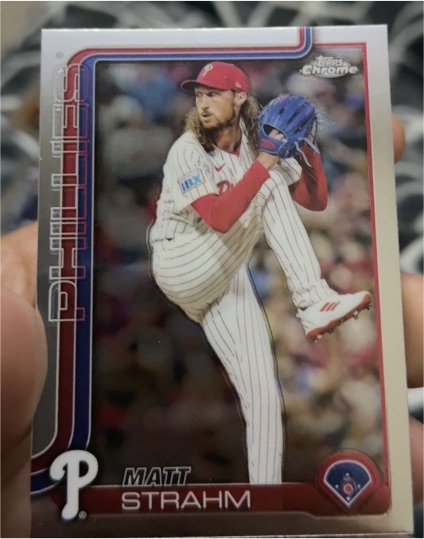 2025 Topps Chrome #178 Matt Strahm — front