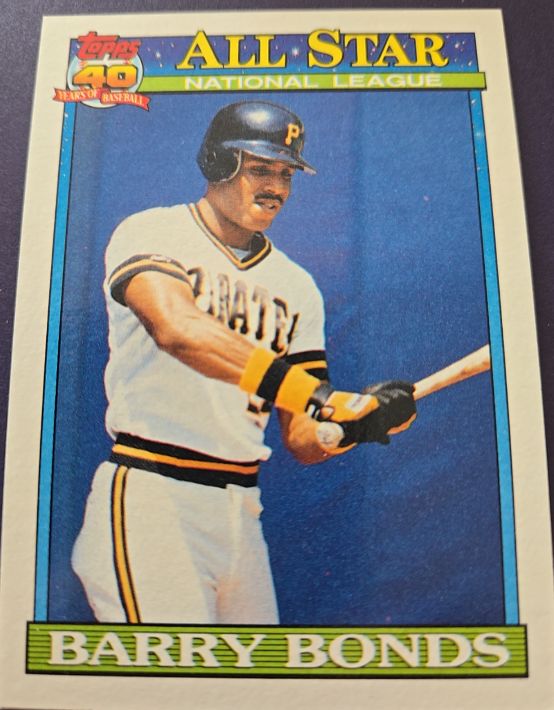 1991 Topps #401 Barry Bonds — front