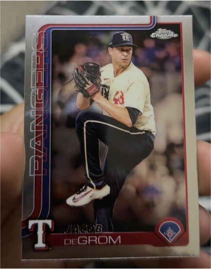 2025 Topps Chrome #214 Jacob deGrom — front