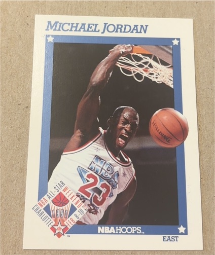 1991 NBA Hoops #253 Michael Jordan — front