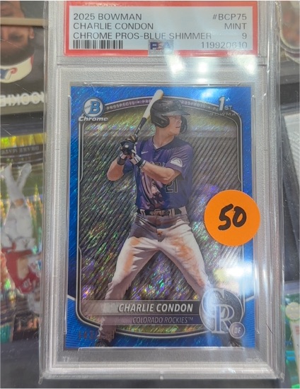 2025 Bowman Chrome Prospects #BCP-75 Charlie Condon — front