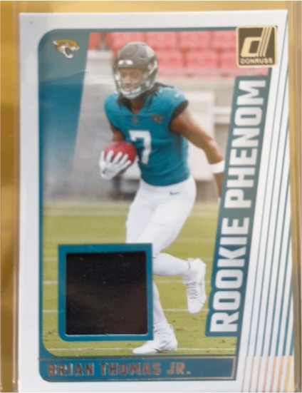 2024 Donruss #RPJ-BTJ Brian Thomas Jr. Rookie Phenom Jersey Patch — front