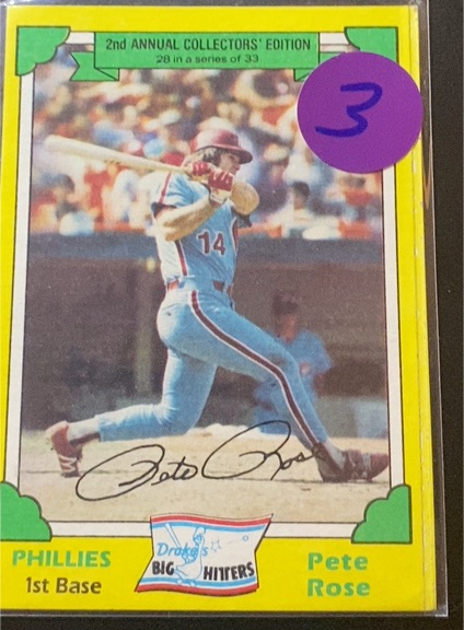 1982 Topps Drake's Big Hitters #28 Pete Rose — front