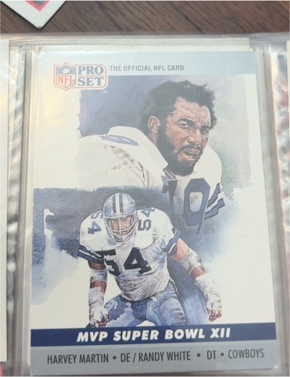 1990 Pro Set #12 Harvey Martin/Randy White — front