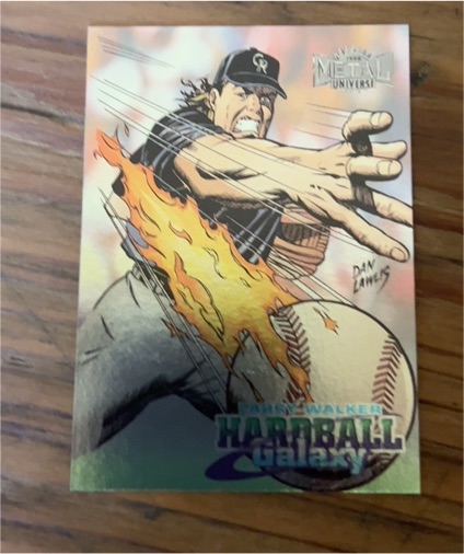1998 Metal Universe Hardball Galaxy #217 Larry Walker — front