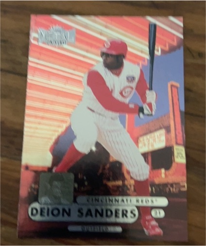 1998 Fleer Skybox Metal Universe #99 Deion Sanders — front