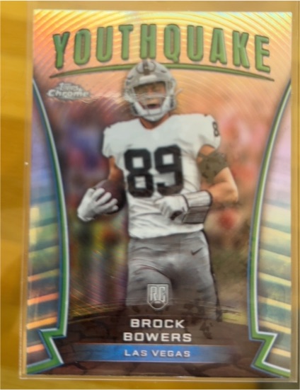2024 Topps Chrome #Y-17 Brock Bowers Youthquake — front
