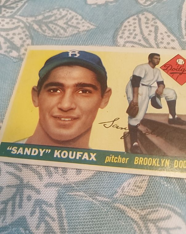 1955 Topps #123 Sandy Koufax — front