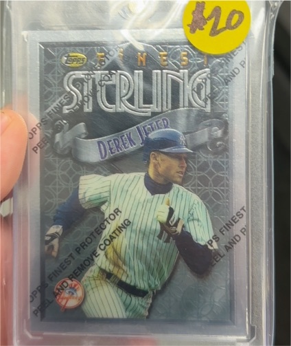 1996 Topps Finest Sterling #350 Derek Jeter — front