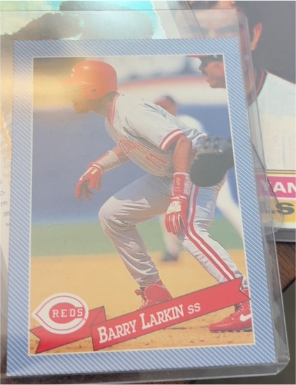 1993 Hostess #8 Barry Larkin Cincinnati Reds — front