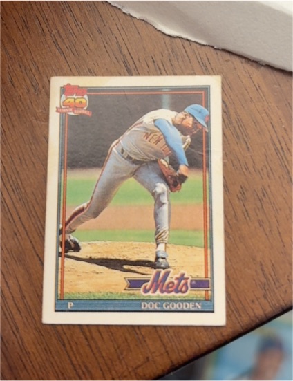1991 Topps #330 Doc Gooden — front