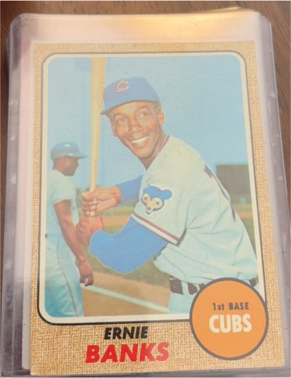1968 Topps #355 Ernie Banks — front