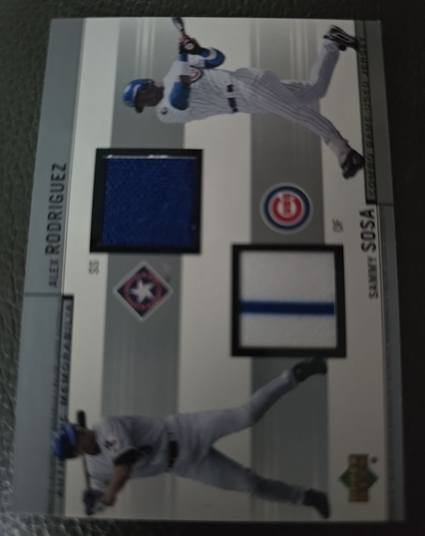 2001 Upper Deck #CJ-RS Alex Rodriguez Sammy Sosa — front