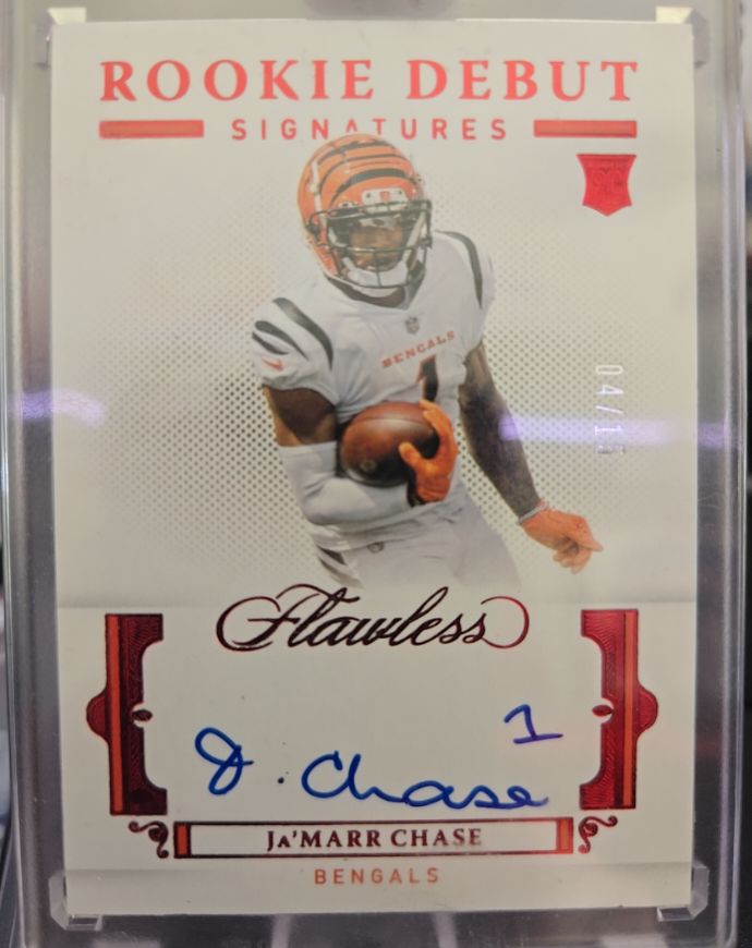 2021 Panini Flawless Rookie Debut Signatures #RD-JC Ja'Marr Chase — front