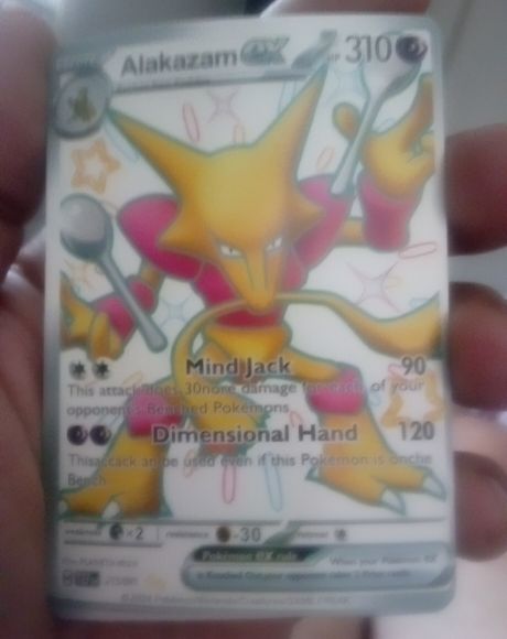 2023 Pokemon Scarlet & Violet Paldean Fates #215/091 Alakazam ex — front
