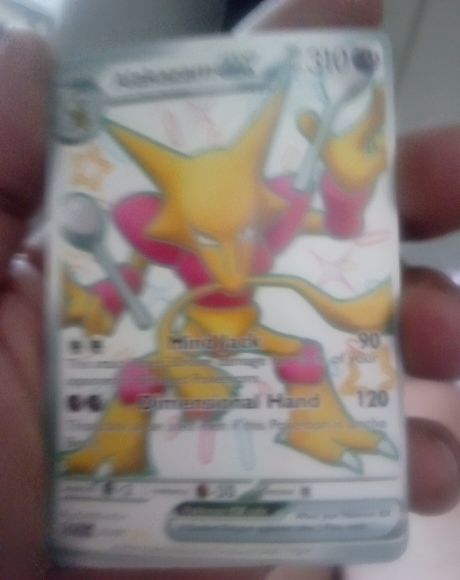 2022 Pokémon Scarlet & Violet Paldean Fates #215 Alakazam EX — front
